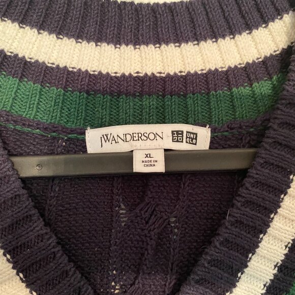JW Anderson x Uniqlo Long Cricket Vest V Neck Cable Knit Sweater Dress Size XL - Picture 4 of 6